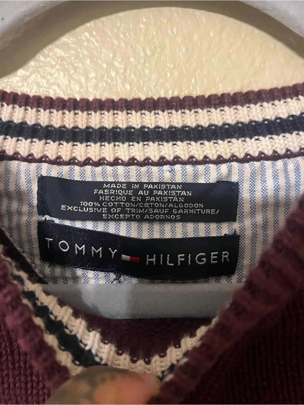Vintage Tommy Hilfiger Pullover Knit Sweater- Size XL
